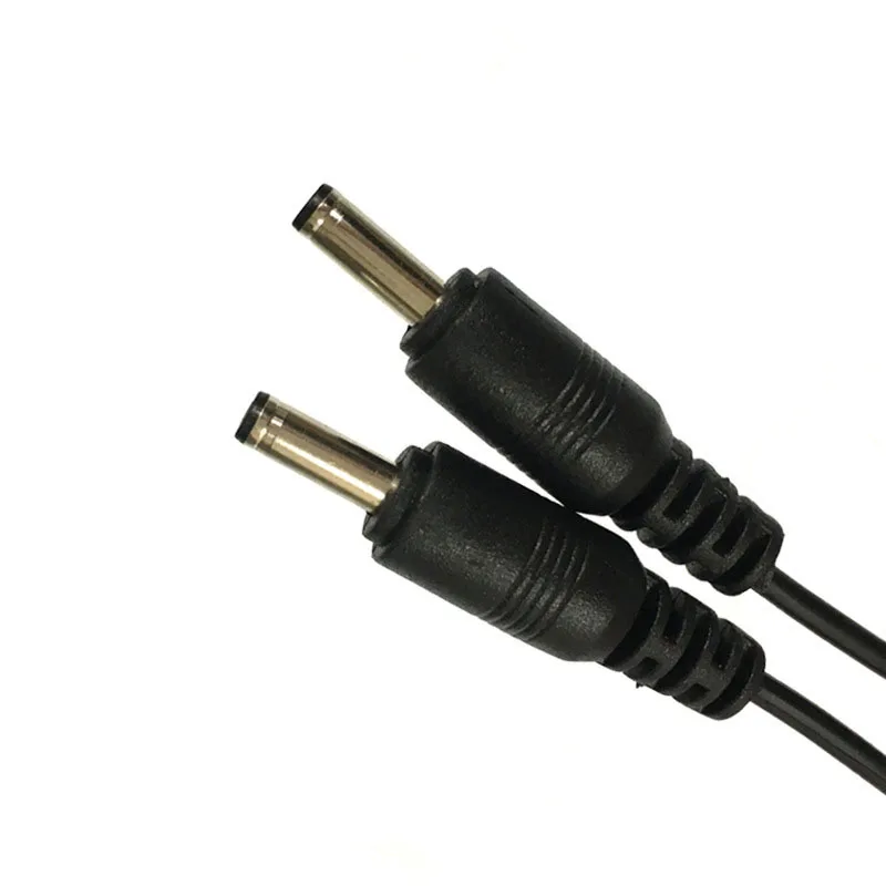 5V USB 2.0 Male A to 2 way DC 3.5mm x 1.35mm 5.5x2.5mm male splitter Connector Plug power supply charger converter Cord Cable s1
