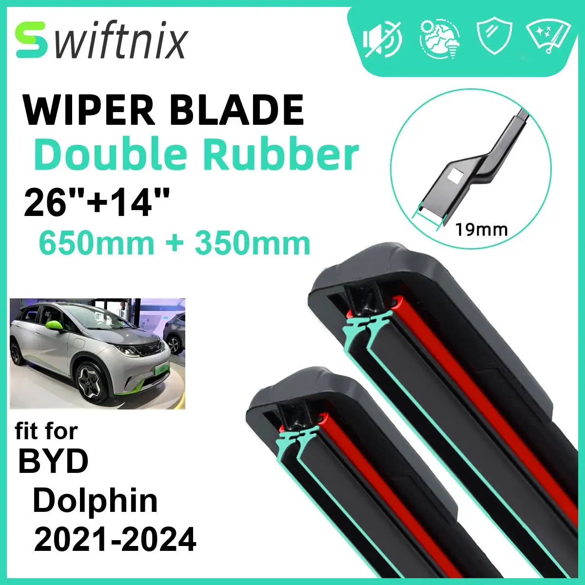 Car Wiper for BYD Dolphin 2021-2024 26