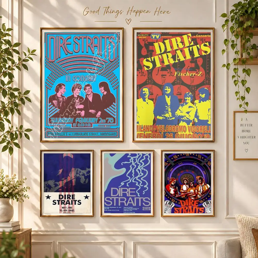Rock Band Classic Rock Dire Straits Poster Decorative Mural Wall Art Print Unframed Housewarming & Home Decor Gift