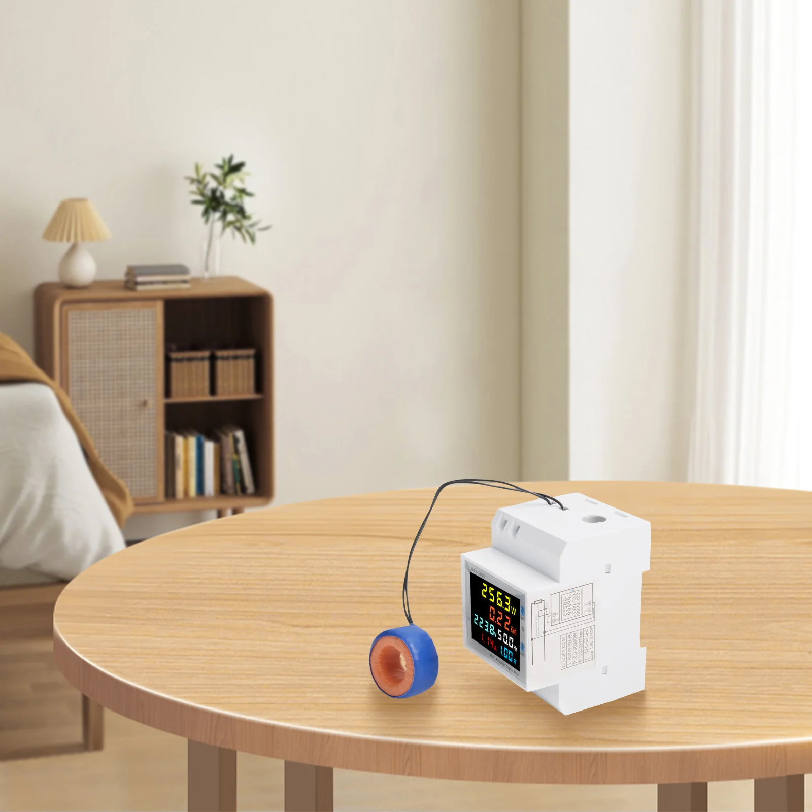 Compact Digital Electricity Meter with Smart WiFi Functionality for Accurate Energy Tracking on DIN Rails in Various Locations