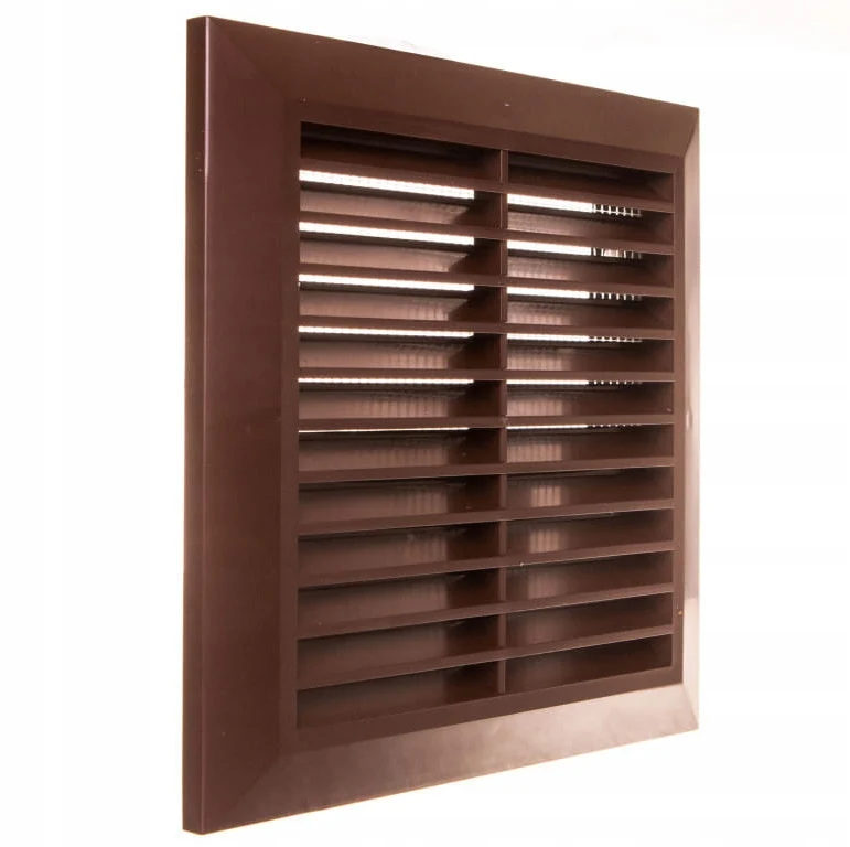 T40BR Bruin ventilatierooster 140x140