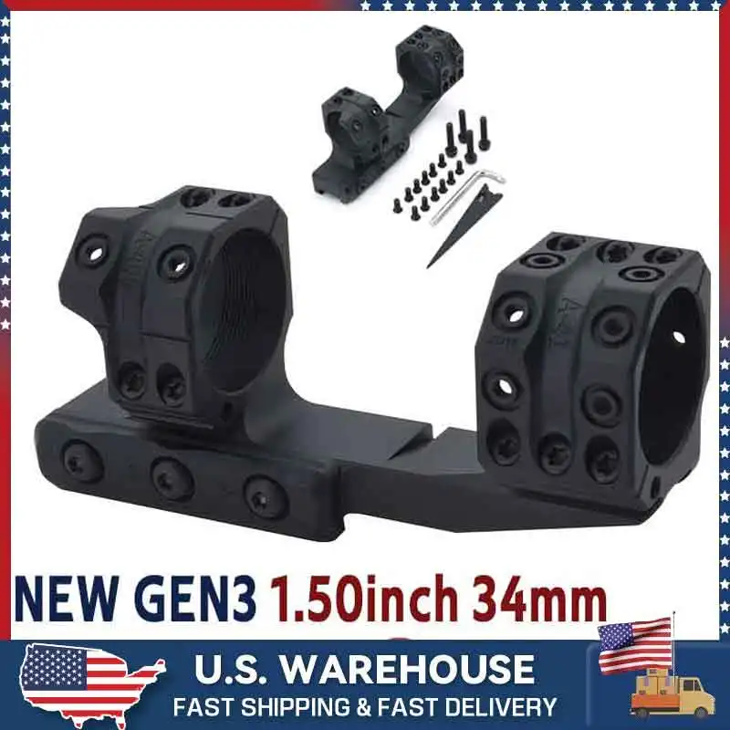 

Scope Rings SP-4022C 1.50" 34mm Gen3 Style Rifle Scope Mount with Surfaces for Scope Accessories Hunting