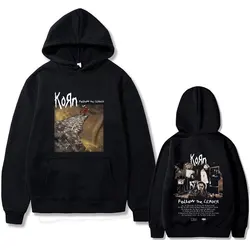 Rock Band Korn Follow The Leader Graphic Hoodie Male Oversized Pullover Rare Nu Metal Music Hoodies Men Women Gothic Sweatshirt