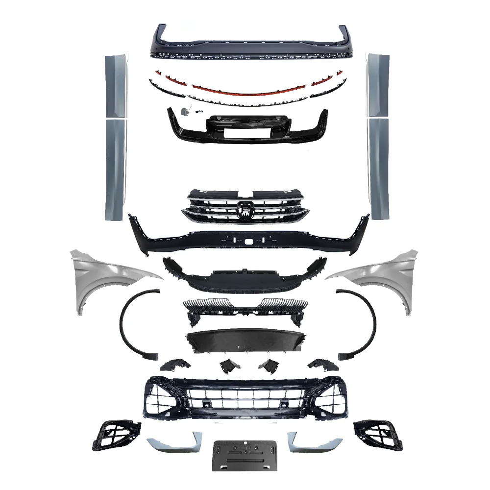 

Автозапчасти, новый стиль, комплект бампера в сборе, комплект кузова, комплекты кузова для 2017-Tiguan-Upgrade 2021-Tiguan-R