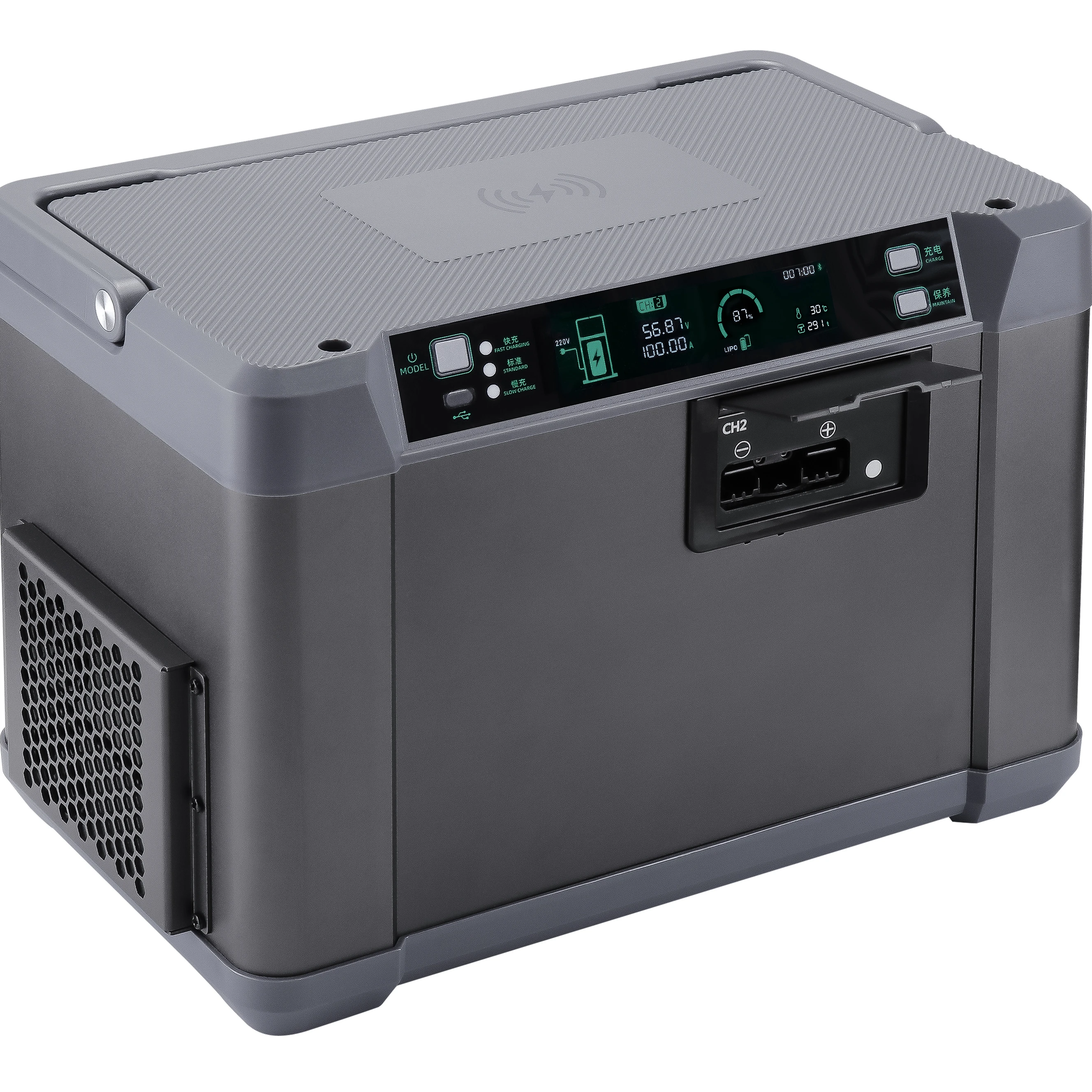 

EV-PEAK UD4 Intelligent Charger Two Channel 6000W 14S-18S /80A for Agricultural Spraying Drone