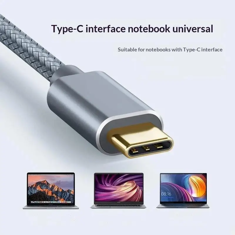 USB C To USB B 2.0 Printer Cable Braided Printer Scanner Controller Cable Electronic Musical Instrument Data Cable