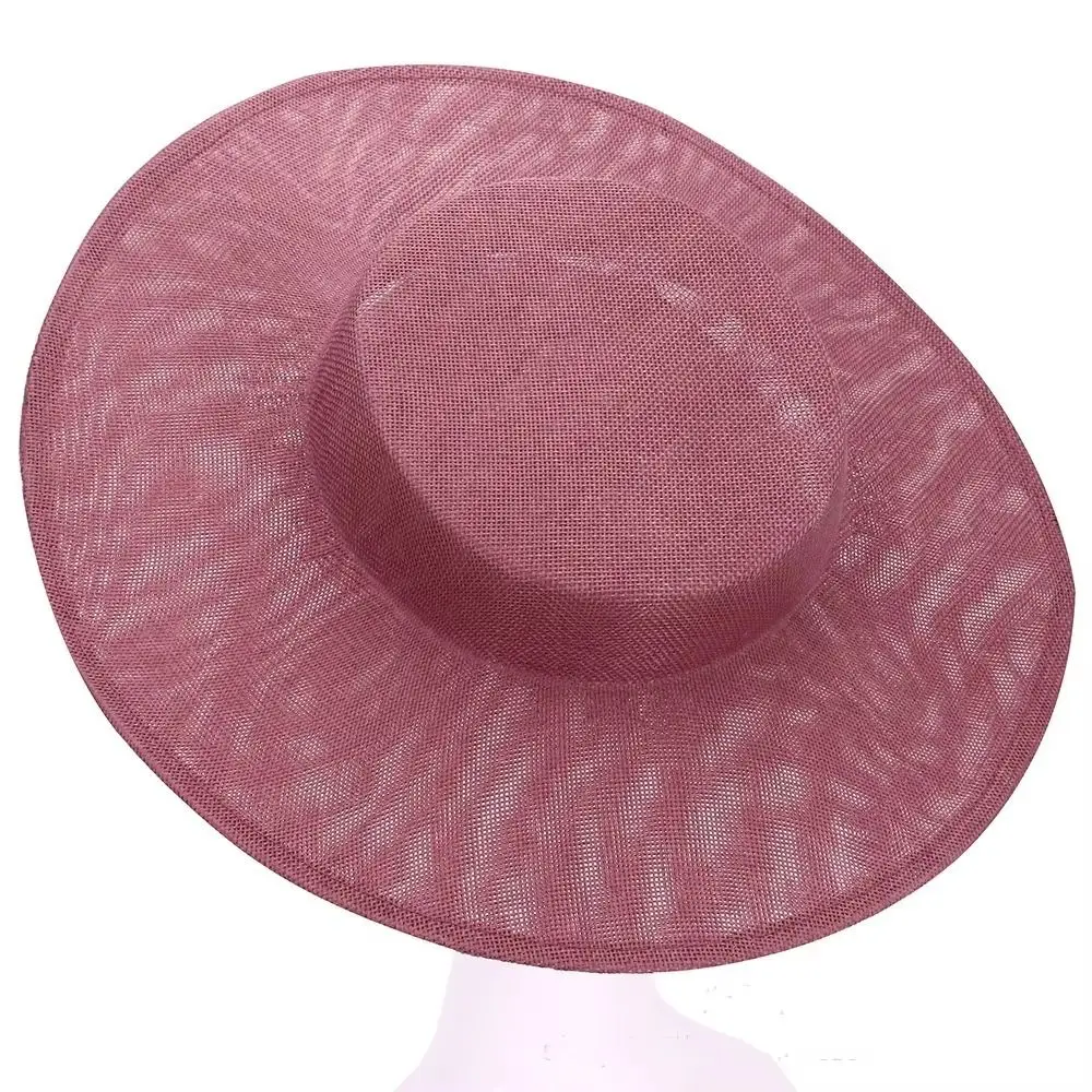 Solid Color Fascinator Base Headpiece Wide Brim Vintage Fascinator Hat Formal Hat Multiple Colors Bride Headdress