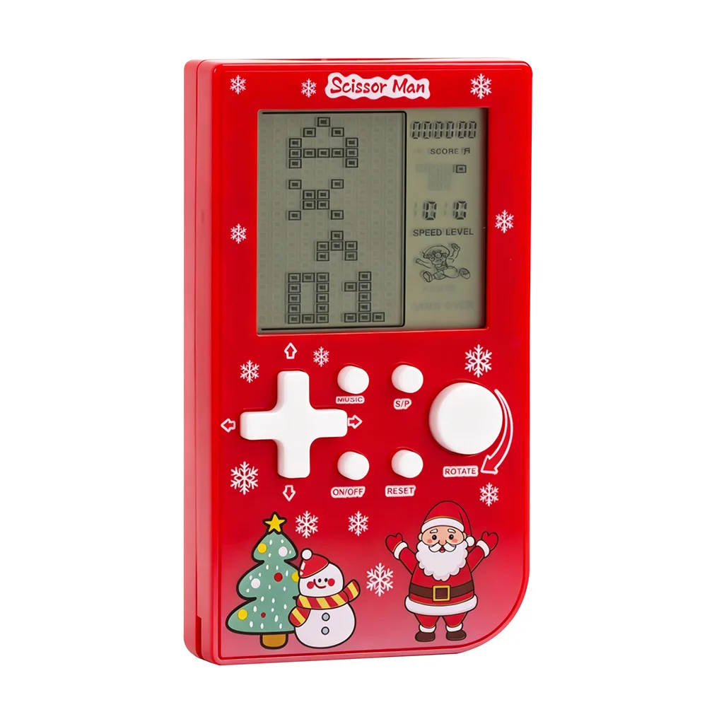 Pocket Handheld Game Console 26 In 1 Classic Tetris Game Machine Portable Mini Electronic Game Toy Xmas Stocking Fillers