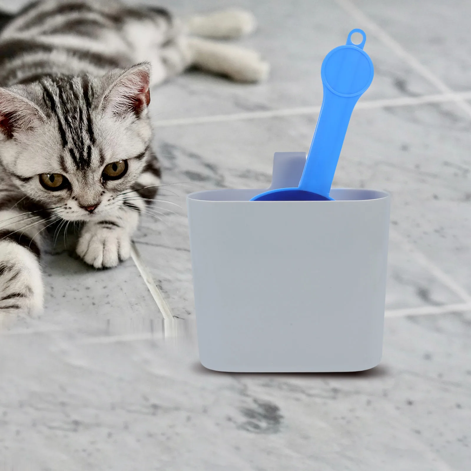 

2 Pcs Cat Litter Scoop Suit Accessories Catcher Mat Heavy Duty Trash Can Long Handle Abs Bags Furniture