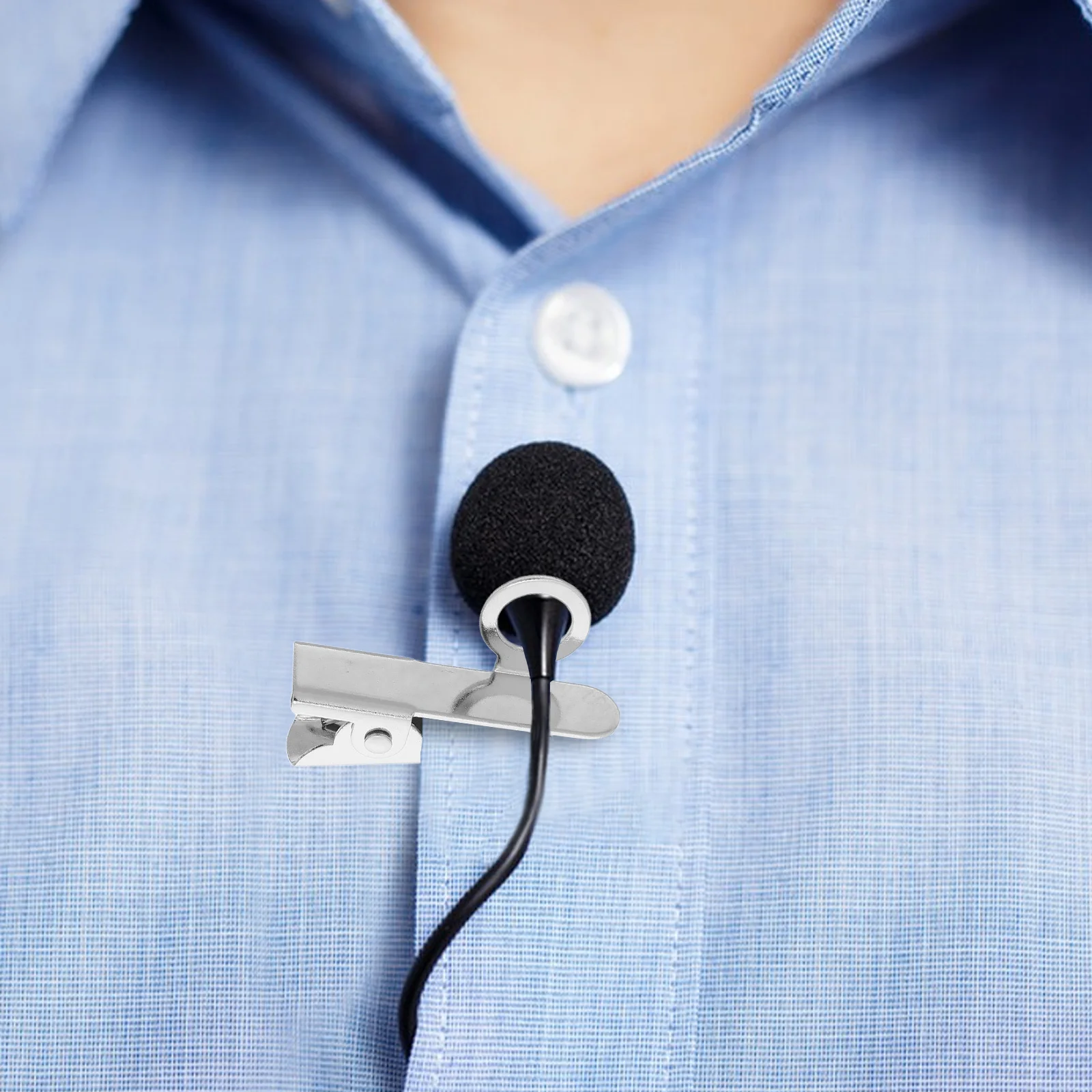 

20pcs Lavalier Microphone Clip Compact Metal Adjustable Shirt Clip For Secure Audio Recording Universal Fit Lapel Mic