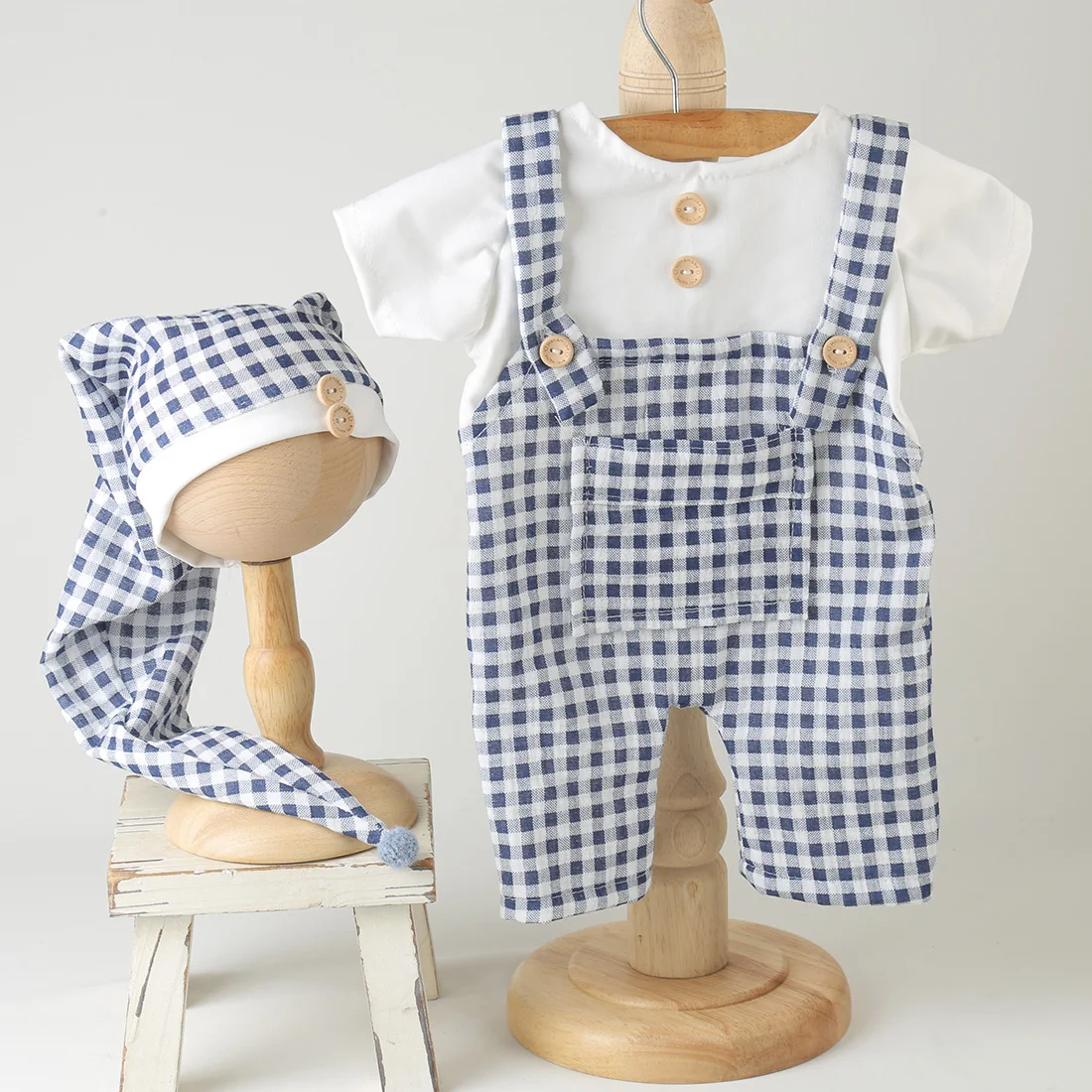 Newborn Sewing Horse Onesies Set Soft Fabric Photography Clothes Baby Boy And Girl Romper Newborn Photography Props