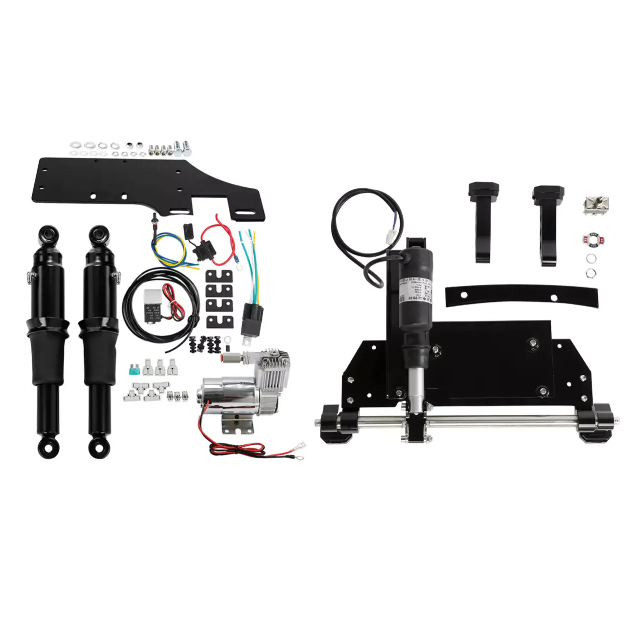 

Motorcycle Rear Air Ride Suspension Electric Center Stand For Harley Touring Road King 2009-2016 1994-2021