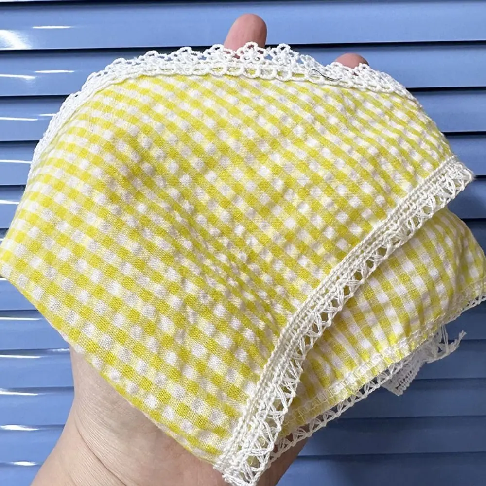 Sleeveless Design Baby Girl Romper Dress Yellow Gingham Duck Print Cotton Romper Floral Embroidery Cotton Material