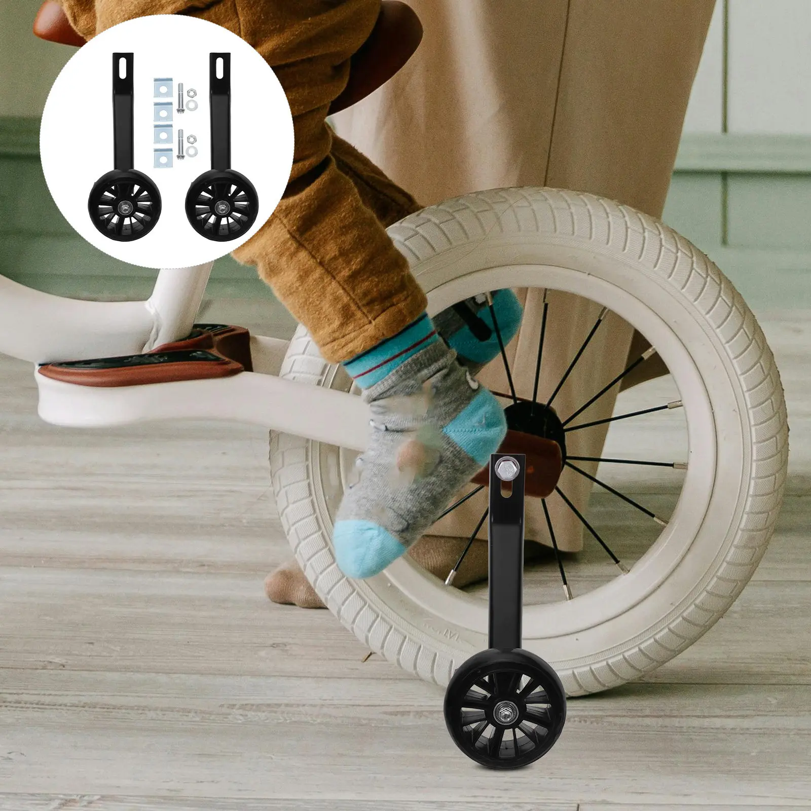 2pcs-kids-bike-training-wheels-for-20-inch-bikes-adjustable-luminous-stabilizers-silent-operation-dusk-night-visibility-child