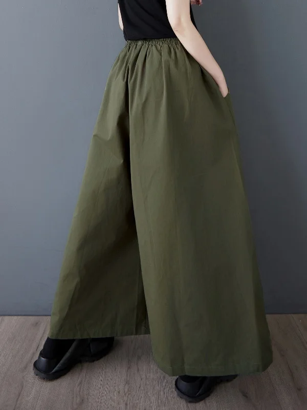 カジュアルなハイウエストワイドレッグパンツ、伸縮性ウエスト、ケットデザイン、スリムフィット、ゆったりフィット、多用途、ファッショナブルなレディース秋冬T...