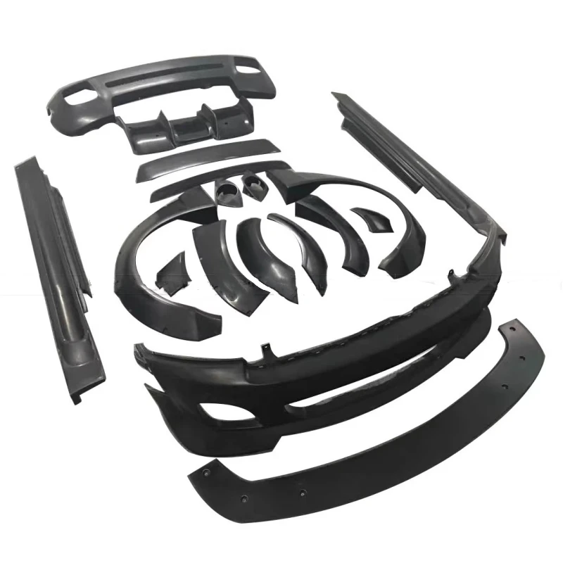 Resin unpainted Car Kit for BMW Mini R56 cooper S convert front rear bumper lip eyebrow side skirt tail wing