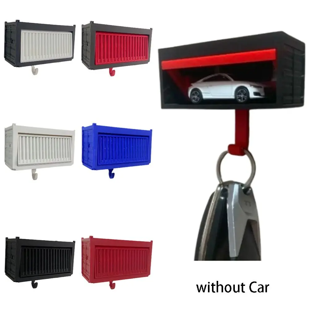 

Creative Car Garage Key Holder with Opening Door Multifunctional Wall Mount Key Rack Funny Space-saving Car Key Hook Rack