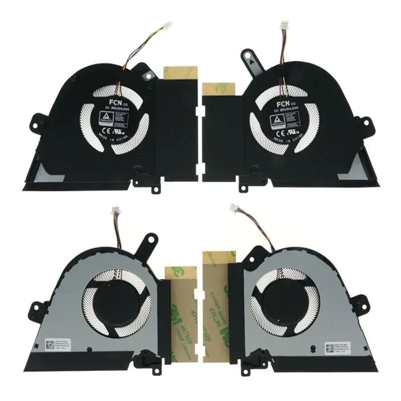 Laptop CPU + GPU Cooling Fan for ASUS TUF Dash F15 FX516 FX516P Air RTX3070 12V 1A FNAQ DFSCK221151817 FNAR DFSCK22D05883L