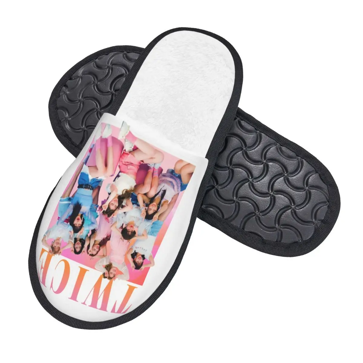 Custom Print Women Beauty Kpop Twices House Slippers Soft Warm Lovely Memory Foam Fluffy Slipper Indoor Outdoor Shoes