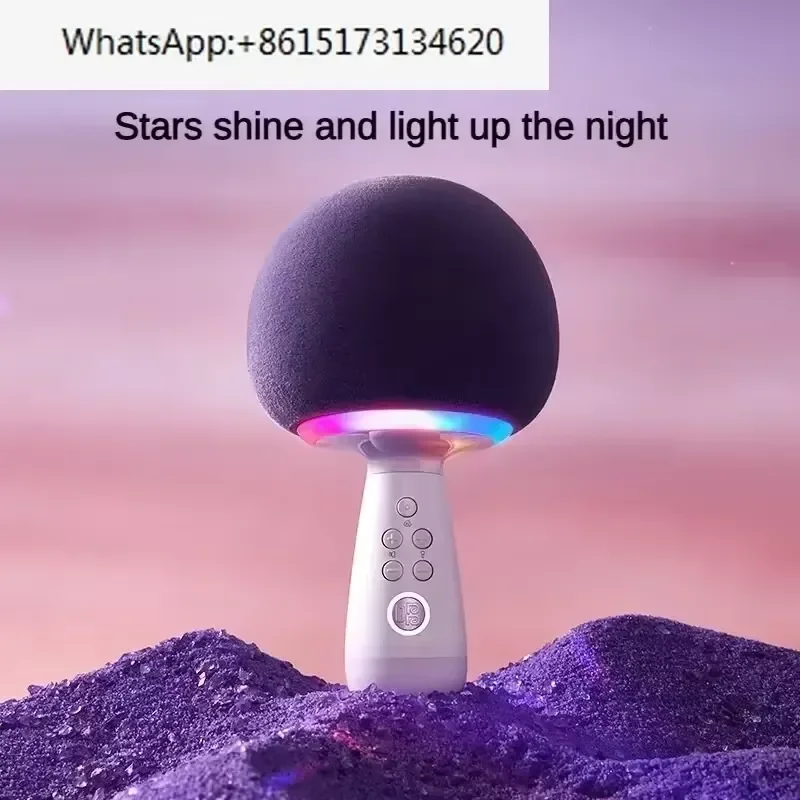 Elevate your singing experience with this wireless Bluetooth microphone, designed for seamless connectivity and superior