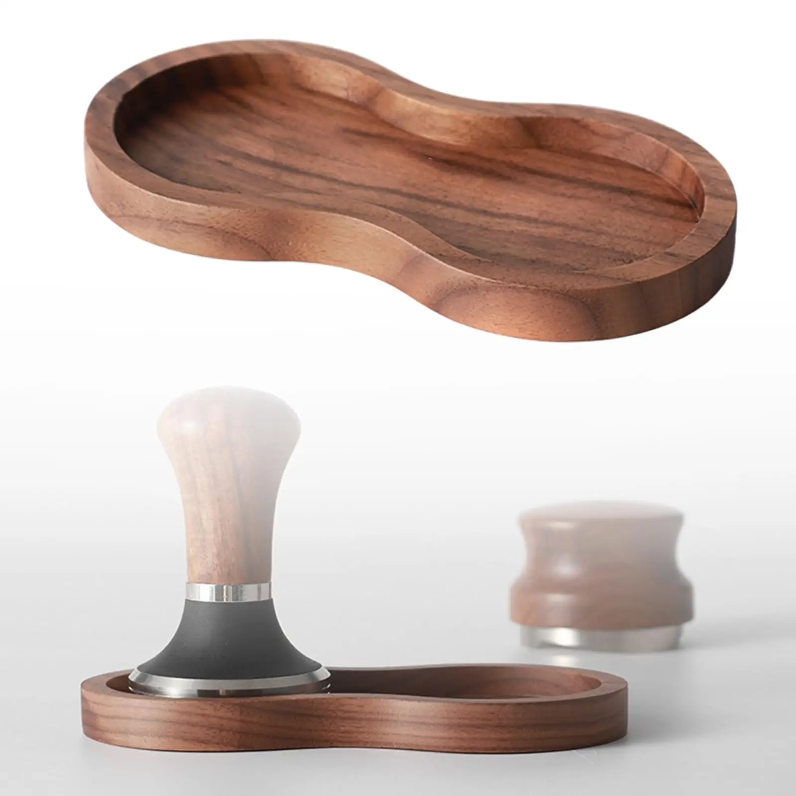 وسادة مسحوق القهوة الخشبية المسطحة من إسبرسو لسطح العمل