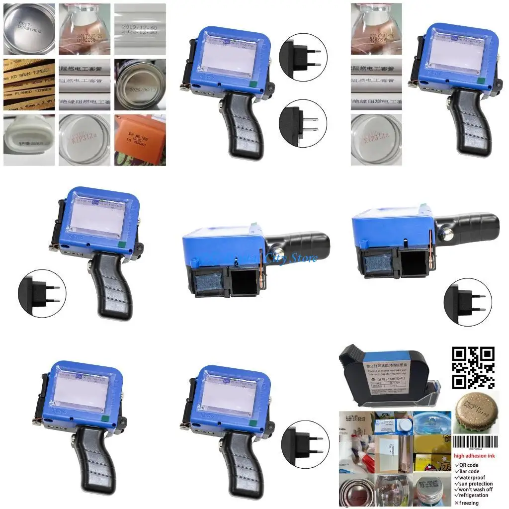 

U75B Handhelds Inkjet Printers 12.7mm Quick Drying Inkjet Codings Machine for Barcodes Label Text Logos Code Number