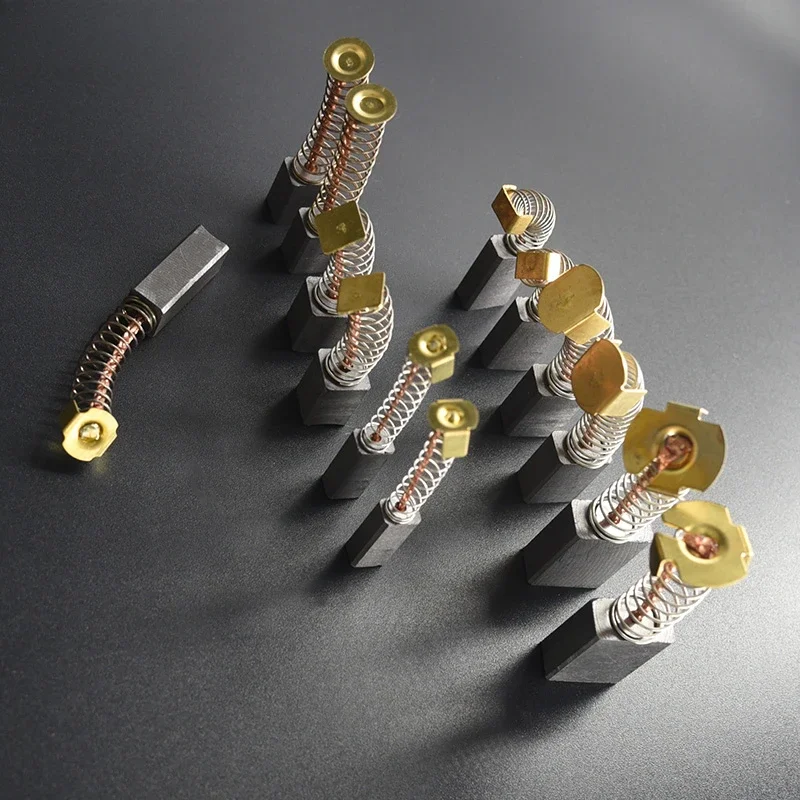 

2PCS Low Copper Spring Carbon Brush Daquan DC Motor 3/4/5/6/7/8/9/10 Specifications Support Customization