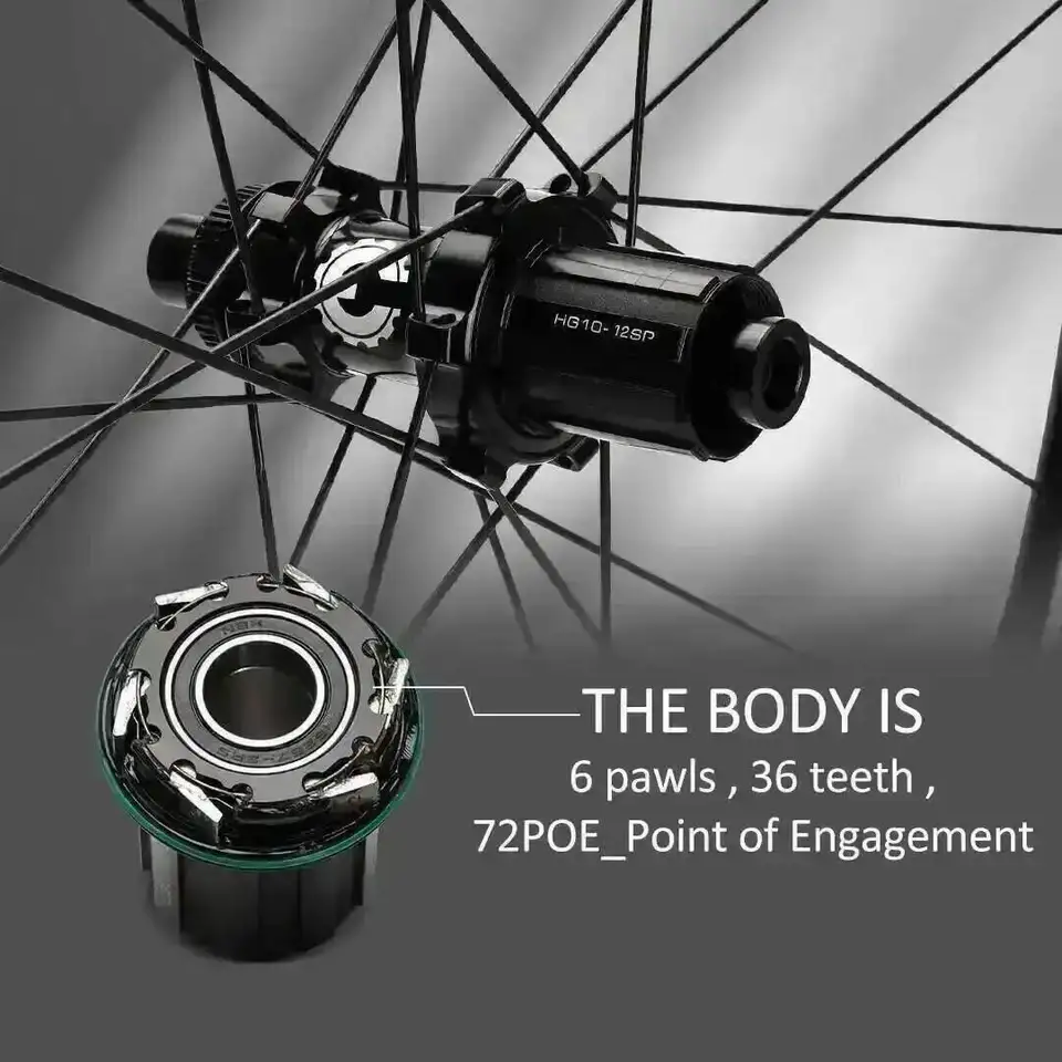 ELITESC-700cカーボン自転車ホイール,ディスクブレーキ付きロード