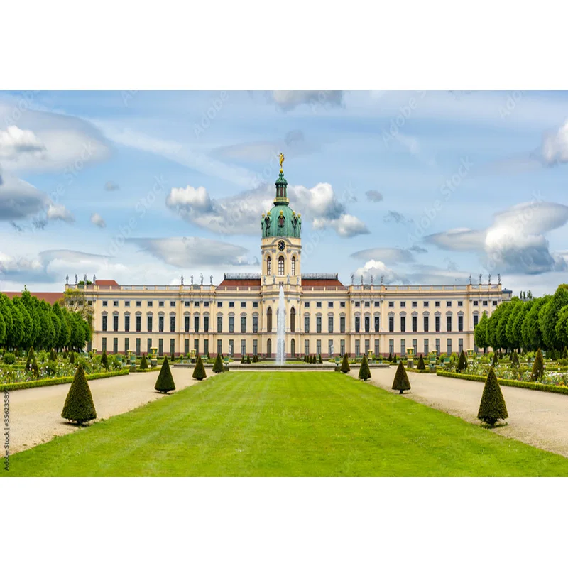 NITREE Art Cloth Background European Landscape Famous Scenic Spots Street  Night Scene Photography Background Props  OZ-08