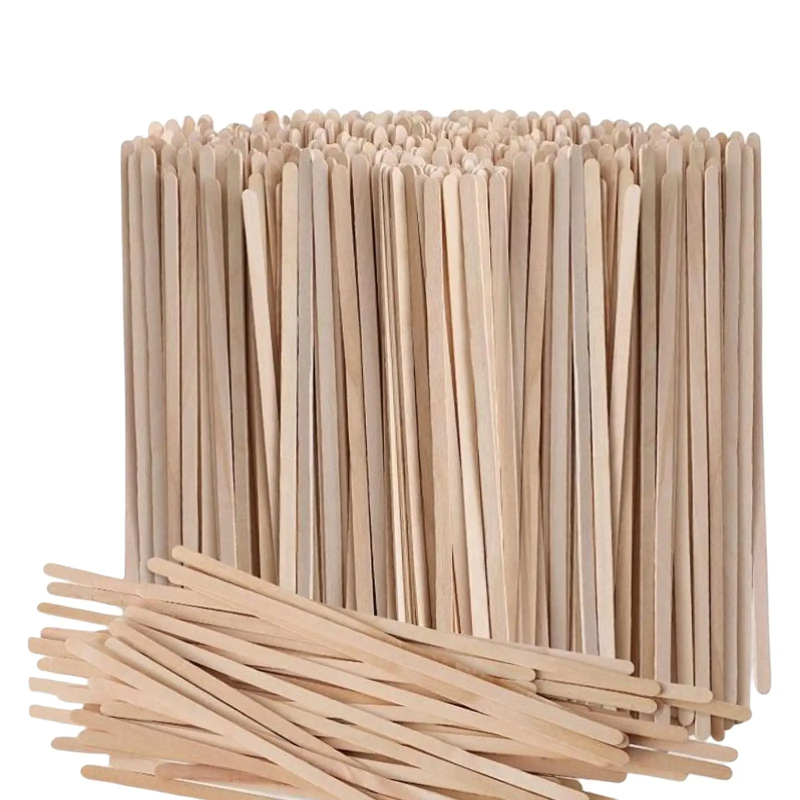 500Pcs Wood Stir Sticks Eco Friendly Stirrers Drink Stirrers for Beverage