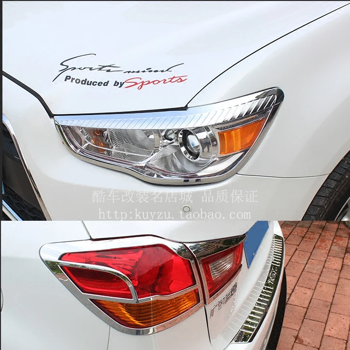 

Car Accessories For Mitsubishi ASX 2013 2014 2015 2016 2017 2018 2019 Front Rear Trunk Headlight Tail Light Lamp Cover Trim
