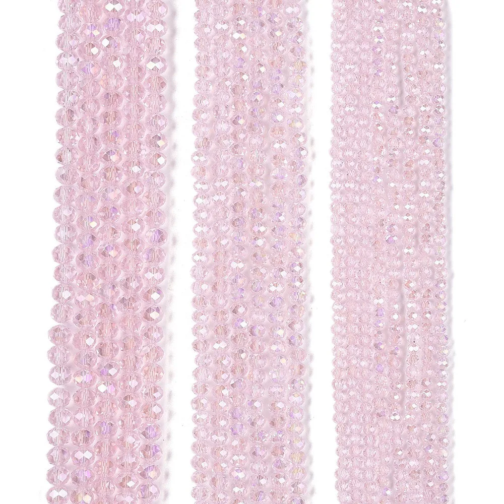 PandaHall 20 Stränge Glasperlen Mehrfarbig AB-Beschichtet Facettiert 8x6mm für DIY Schmuckherstellung – Detail 6