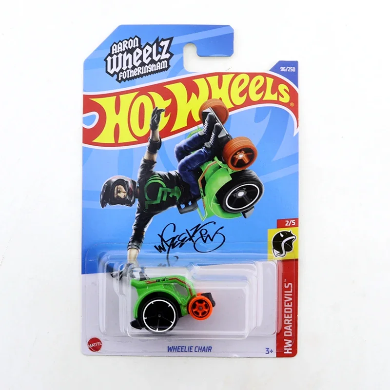 2020-22 2022-96 WHEELIE CHAIR Original Hot Wheels Mini Alloy Coupe 1/64 Metal Diecast Model Car Kids Toys Gift