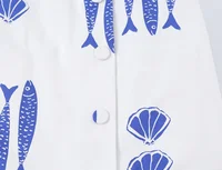 KONDALA Women Holiday Beach Print Trendy Pants Set Cami Tops Zipper Pants New Fashion 2026 Spring Summer Party Blue Mujer Set - Image 4