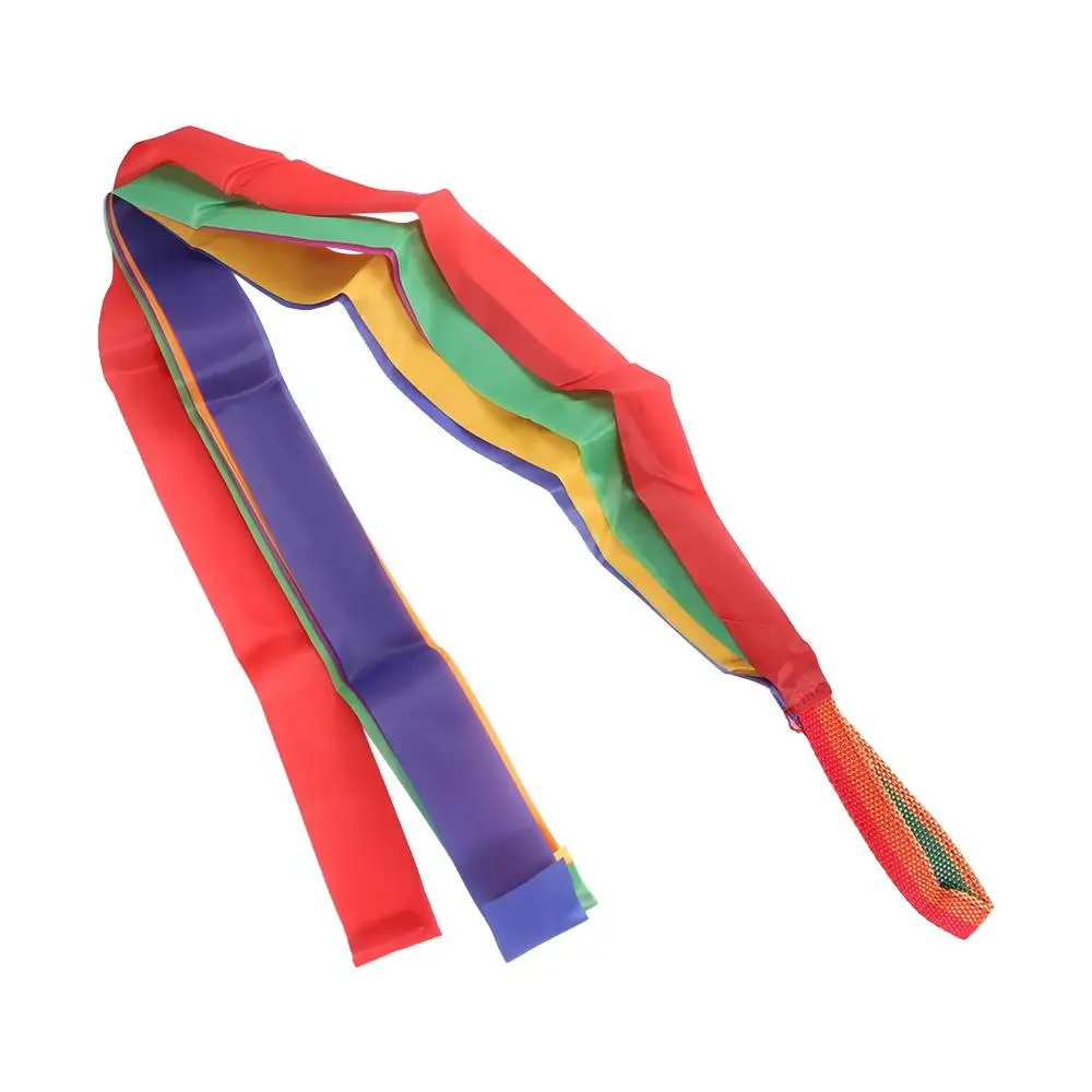 

Rhythmic Gymnastic Ribbons Color Ribbon Toys Hand Held Dance Rainbow Ribbons Exercises Cheerleading Rainbow Streamer