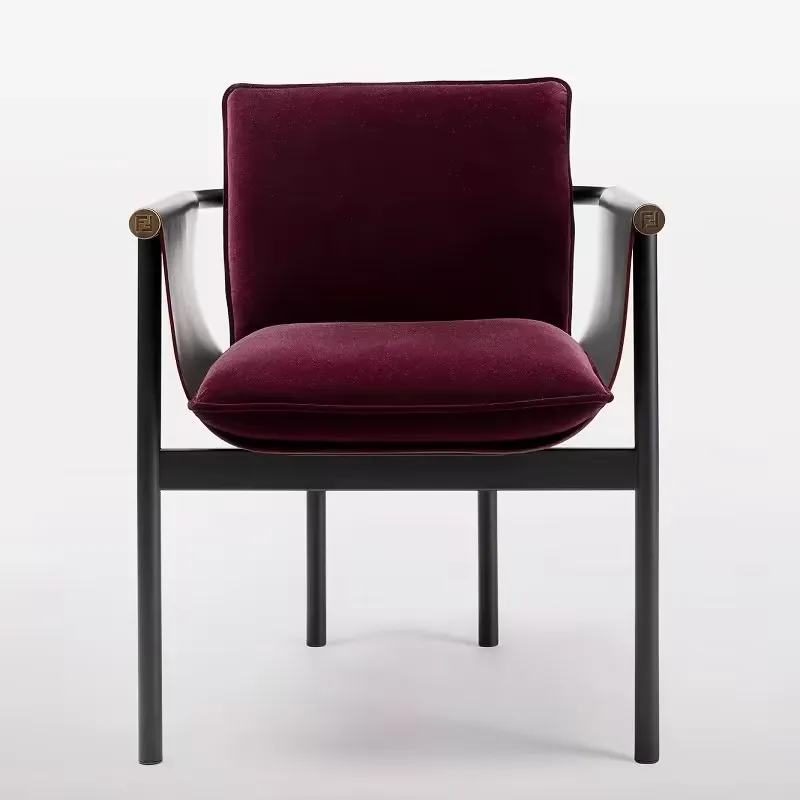 #Single Sofa Chair in Network Red Simple Creative Leisure Armrest for Homestay Cafe Fabric Material for Villa Application