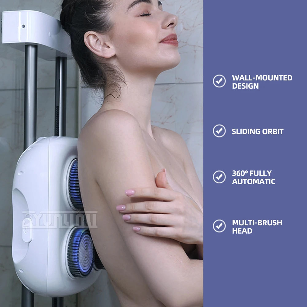 Yunlin Li Electric Bather Fully Automatic Bath Magical Back Rub Bath Brush wall-mounted Electric Bath Bath Brush