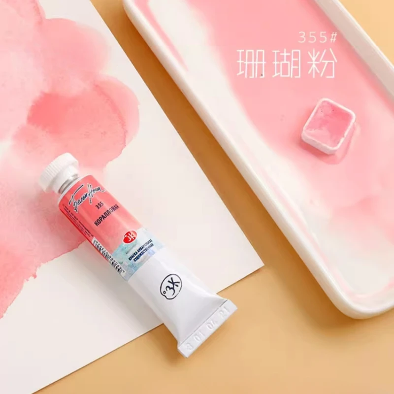 Russian White Night Macaron Watercolor Pigment Original 10ML Tube Artist Grade Candy Color Watercolor Paint Art Supplies