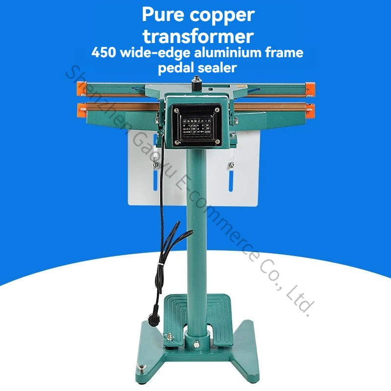 Aluminum Frame-450 Wide Edge Aluminum Frame Foot Pedal Sealing Machine Plastic Bag Pedal All-copper High-power Transformer