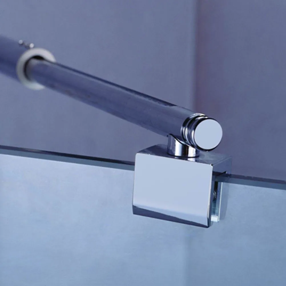 Shower Glass Door Support Bracket Stainless Steel Fixed Arm for 8-12Mm Frameless Panels Brushed Mirror Surface High Load Bearing