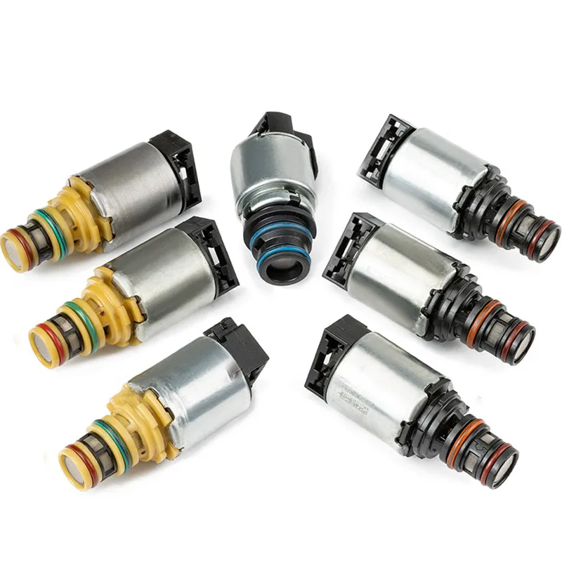 7PCS 6T45E 6T40 Transmission Solenoids 6-Speed Gearbox For GMC For Buick Regal For Chevy Malibu Epica Winstorm Car Accessories