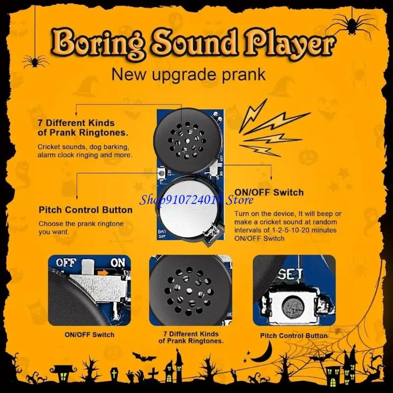 77HD Annoy Prank Sound Maker Cricket Chirp Beep Noise Maker Invisible Sound Gadge Practical Joke Prank Toy for Office Home