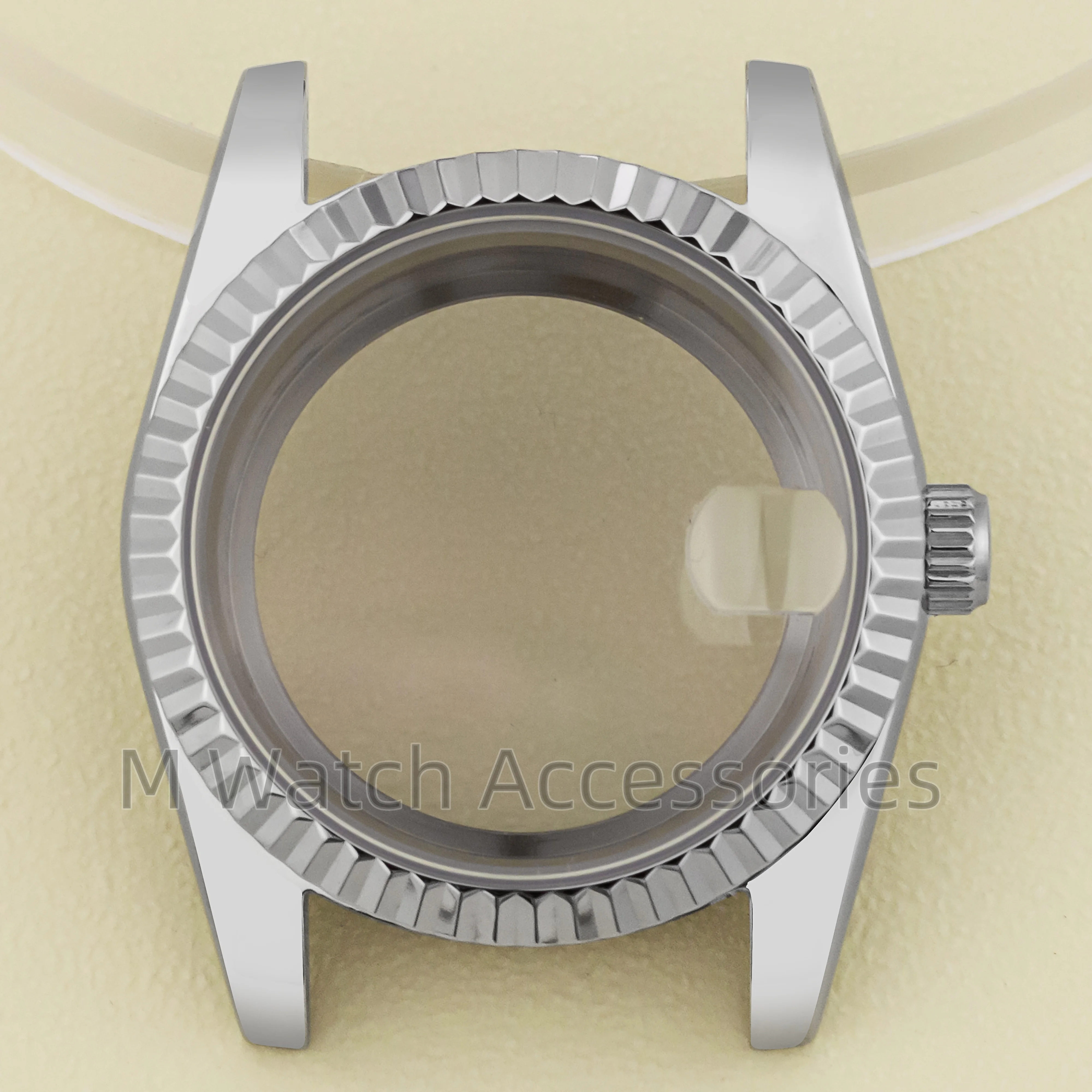 

36/39mm NH35 Watch Case Silver Stainless Steel Sapphire Glass for NH35 NH36 Movement Waterproof 28.5mm Dial Datejust Men Case