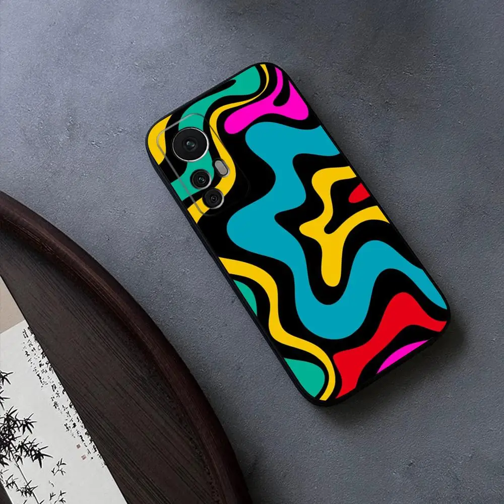 Abstract Swirl Pattern for Xiaomi Redmi Note 13 14 10 12 Pro POCO X5 F4 F5 Pro 12 13 11T Lite Ultra Fundas Cover