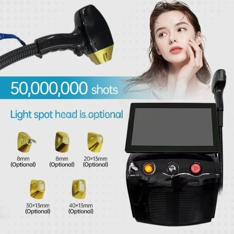 

High Strengthe 4K Laser Diode Epilation Device Skin Ice Screen CE Hair Removal Skin 4K Triple Wave Ice Titanium 755 1064 808nm