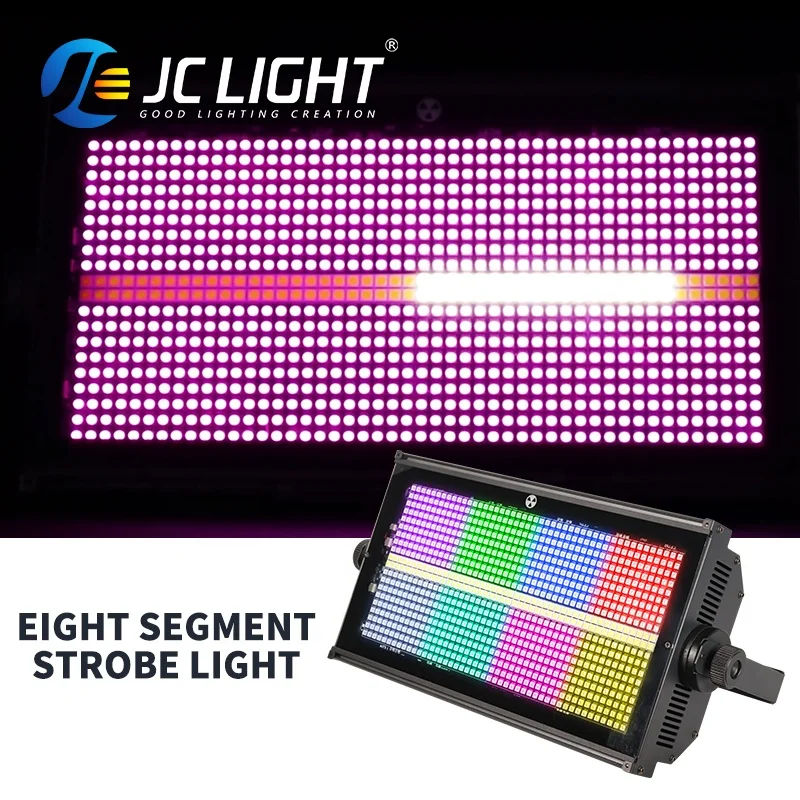 Hot sale Factory price Dj Bar stage 1000w Strobe Flash Lights 960pcs 8 Segment dmx512 RGB Led strobe Light