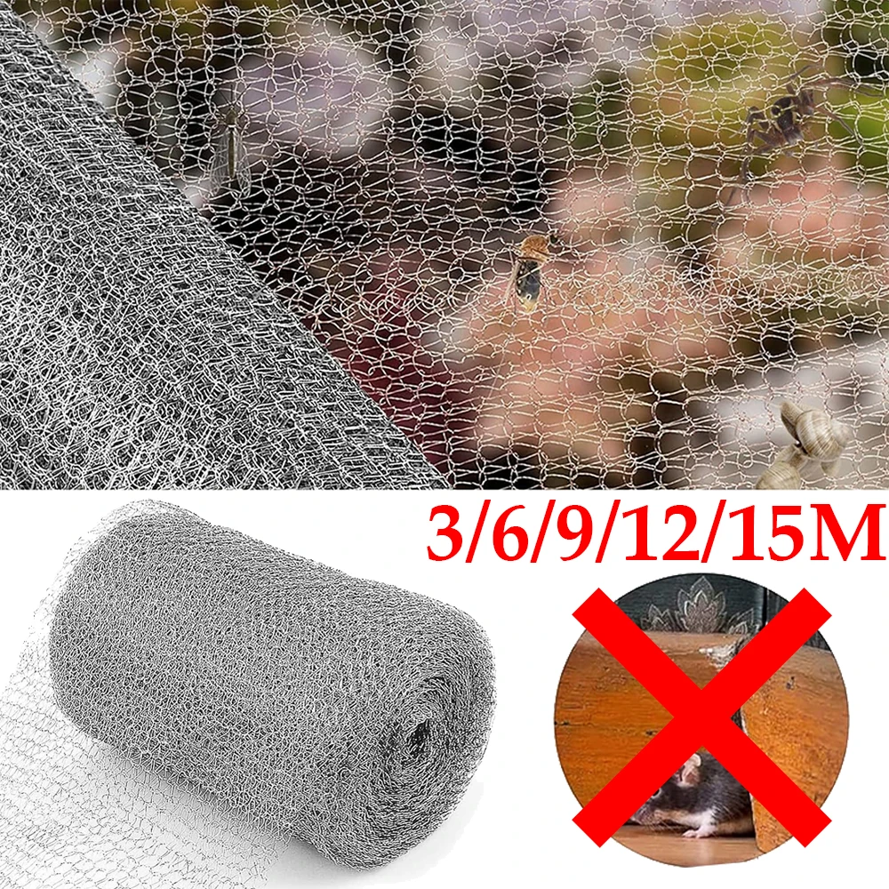 3/6/9/12/15M Metal Netting Durable Protection Multipurpose Chicken Wire Net Lightweight DIY Craft Mesh Flexible For Garden