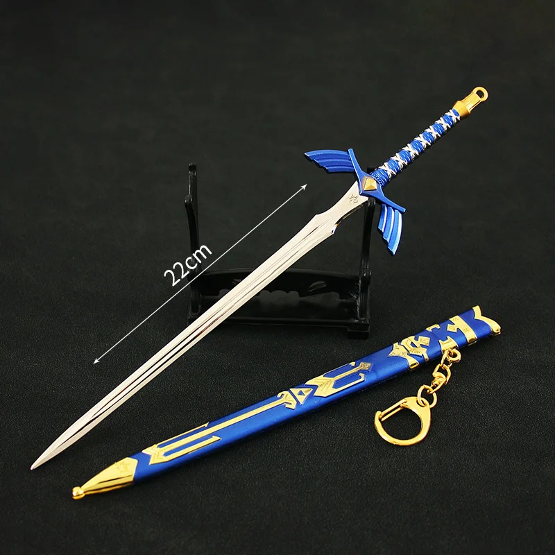 Tears of The Kingdom Link Master Sword Keychain LOZ Breath of the Wild The Hyrule Fantasy Samurai Sword Collection Gifts Toys