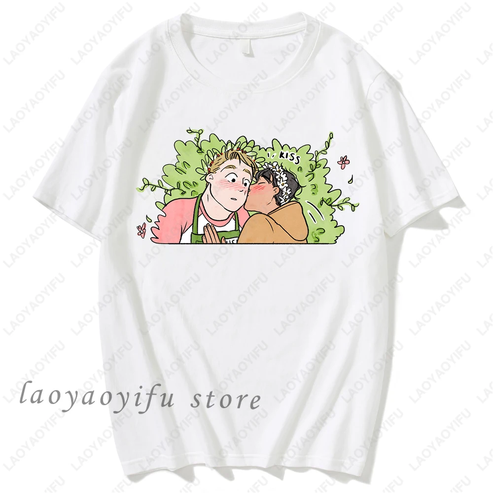Heartstopper Nick and Charlie Anime Shirt Gay and Lesbian Fans Graphic Tshirt Women Men Aesthetic Ulzzang Cotton Tee Camisetas