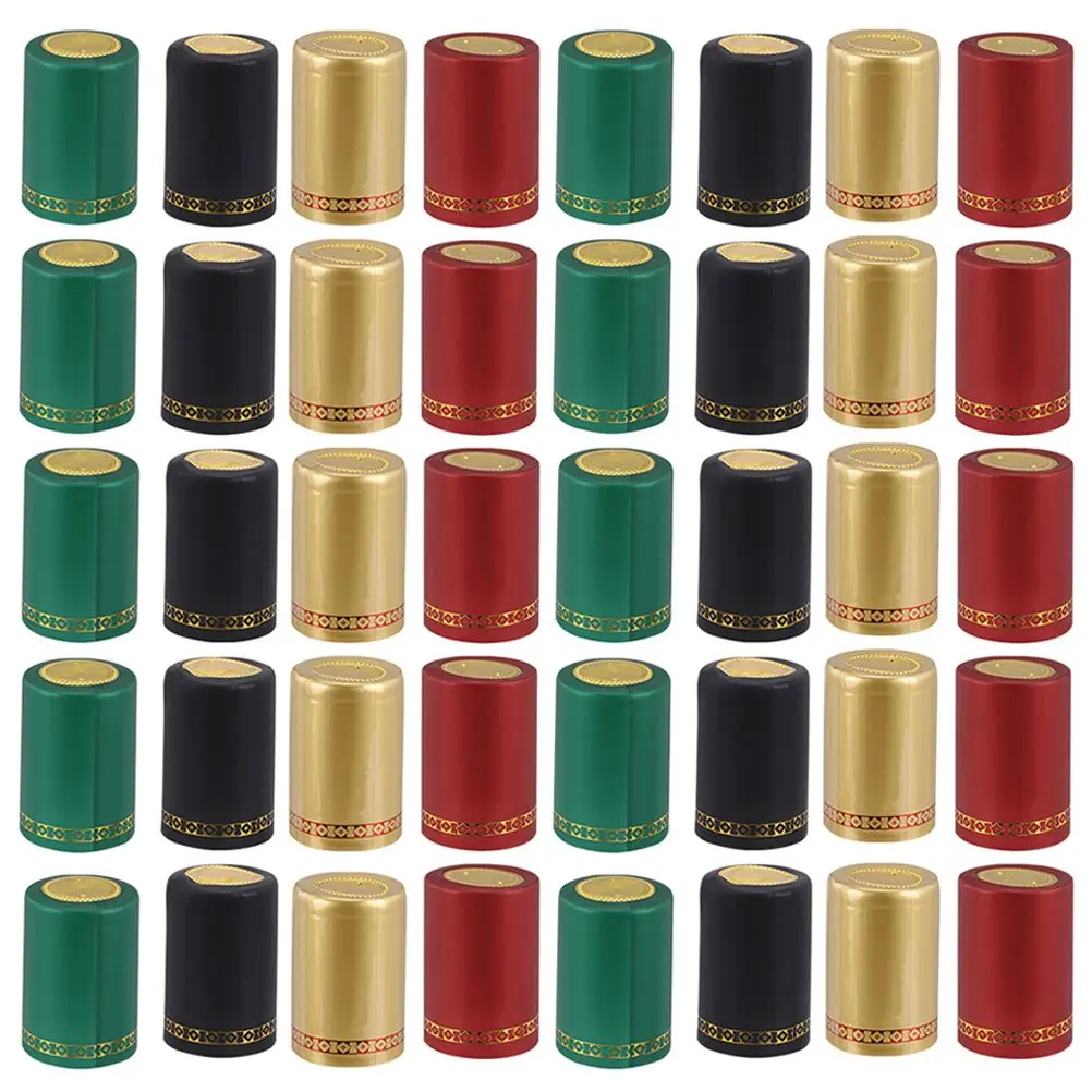 

200 Pcs Capsule Bottle Heat Shrink Travel Tops Plastic Cover Sealer Bottles